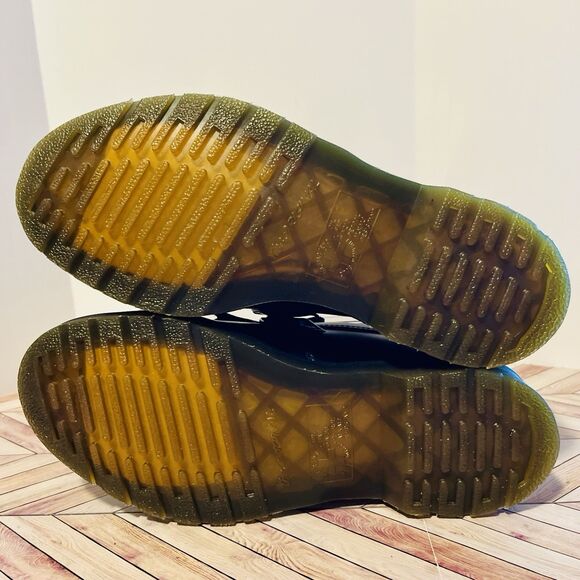 Dr Martens Adrian Snaffle Black Smooth Leather Loafers M 7 W 8 Kiltie Gold Bit - Picture 7 of 10